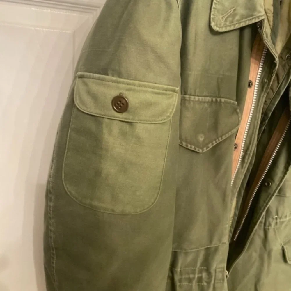 SOLD 90s Rugged Military Field Jacket w/ Liner - Picture 9 of 11